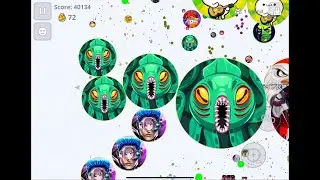 【Agar.io Mobile】りんごとペアで激アツ過密をとしぱぱLiveと取り合い！2vs30
