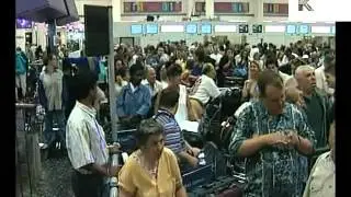 1990s Busy Gatwick Airport, London