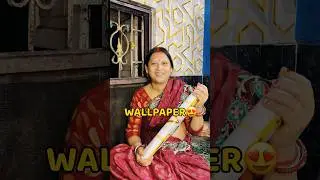 Kitchen Me Wallpaper Laga Diya😍😍 #shorts #vlog #minivlog #shortvideo #trending