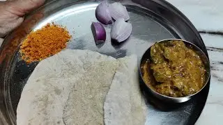 ಜೋಳದ ರೊಟ್ಟಿ ಮತ್ತು ಬದನೆಕಾಯಿ ಪಲ್ಯ. Easy + Healthy Jolada rotti/Jowar roti and brinjal curry.