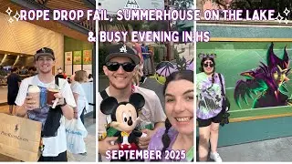 Epcot Rope Drop Fail, Summerhouse on the Lake & Busy Night in Hollywood Studios | DAY8 SEP25