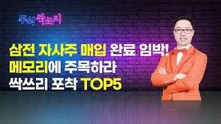 [공명 정지우의 주식싹쓰리] 삼성전자 자사주 매입 완료 임박! 메모리 주목 / 머니투데이방송 (증시, 증권)