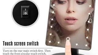 CERMIN MAKEUP MIRROR 22 LED LIGHT TOUCH