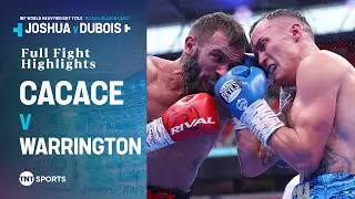 Cacace v Warrington Official Fight Highlights 🎥 #JoshuaDubois