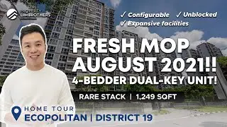 Ecopolitan : 4-Bedder Dual Key Unit Home Tour in D19 (Newly MOP EC) | Sold by PLB   (Melvin Lim)