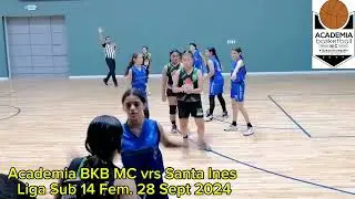 Academia BKB MC vrs Santa Ines Liga Desarrollo Sub 14, FESABAL 28 SEPT 2024