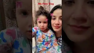 First Short Vlog ❤️ Hair Day 🤣😅 #LittleStar  #MiniVlogger  #YouTubeKids  #ToddlerVlog  #FunnyKids