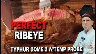 Рибай в аэрофритюрнице Typhur Dome 2 с использованием беспроводного датчика температуры SYNC