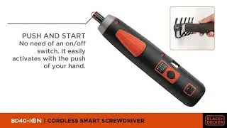 BLACK+DECKER Cordless Smart Screwdriver I Product Information