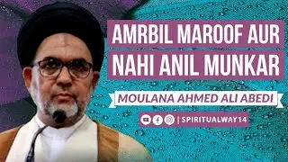 Amr Bil Maroof aur Nahianil Munkar - امر بالمعروف اور نہی عن المنکر | Moulana Ahmed Ali Abedi
