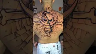 Whitebeard Jolly Roger Tattoo || One Piece #tattoo #onepiece #anime #trending #popular #shorts #best