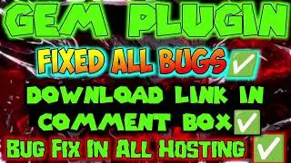 😍All Bugs Fixed ✅ Gem Plugin 🥰