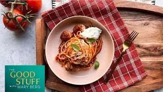 Mary's Recipe of the Day: Spaghetti and Sausage Meatballs with Whipped Ricotta | The Good Stuff