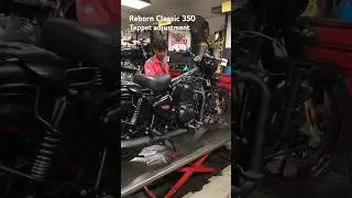 Royal Enfield Classic 350 tappet noise adjustment #royalenfield #bullet  #classic350 #shorts