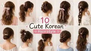 10 Cute Hairstyles For Short Hair 🎀| Quick & Easy Hairstyles| Hairstyle For School Girls 🍓