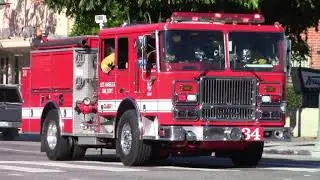 LAFD Engine 34 Responding