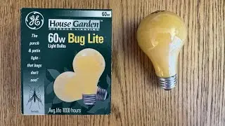 GE 60watt A19 Incandescent Bug Lite Light Bulbs