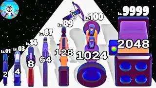 Weapon Run 2048 - Level Up Weapon 2048 Max Level Gameplay