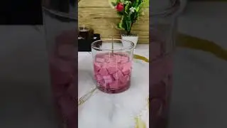 Pink heart glass candle #shorts  #viral 💗🕯️