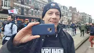 Doorbraak linie ME  Demonstratie Amsterdam protest 02-01-2022