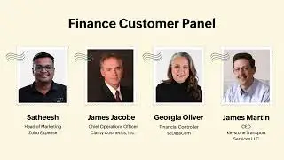 Finance - Customer Panel | Zoholics USA 2025