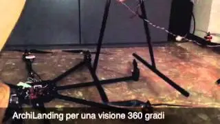 Retract landing gear drone multirotor di ArchiDron