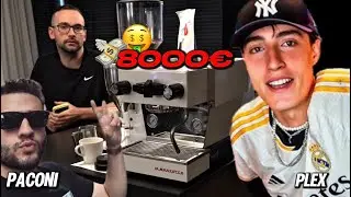 Xokas HACE CAF&Eacute; en la M&Aacute;QUINA que Plex le REGAL&Oacute; de Paconi (8000&euro;)