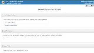 How To Check for  DV Lottery Results