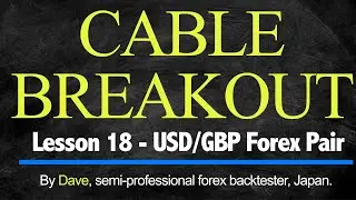 Lesson 18 - Cable Breakout - USD/GBP Forex Pair