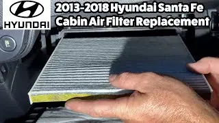 Замена салонного фильтра Hyundai Santa Fe 2013-2018