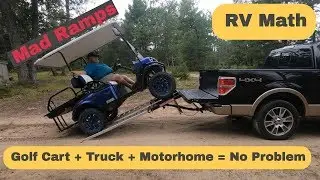 Load your Golf Cart in your Pickup Truck Easily - Mad Ramps
