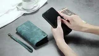 CaseMeCover.com iPhone 15 Pro Max Wallet Case Support wireless charging