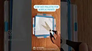 How to make a stay wet palette (with a lid) 4 acrylic paints. #artpractice #staywetpalette #arttools