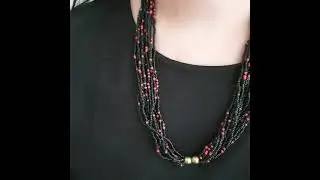 Black Red Seed Bead Necklace | Jaipri | Necklace | Ethnic Necklace | Western Jewelry