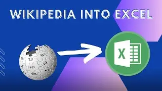 how to add wikipedia in excel