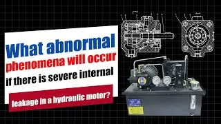 What abnormal phenomena will occur if there is severe internal leakage in a hydraulic motor?