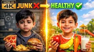 बच्चों के लिए हेल्दी फ़ूड सॉन्ग 🍎| Healthy Food Song for Kids | Eat Healthy Stay Strong | Kids Rhyme