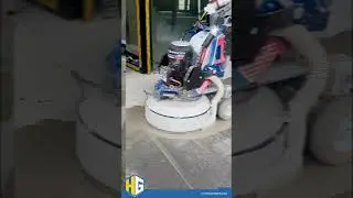 REMOTE-CONTROLLED PLANETARY GRINDER AND POLISHER FOR LARGE AREAS