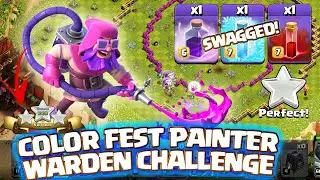 How to Easily 3 star Painter Warden Challenge | New Challenge in Clash Of Clans coc
