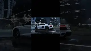 Shining Bright  White Audi Glows Under Night