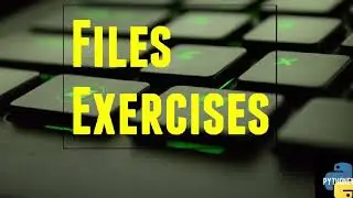 Files exercise | Pythoneese | Python Simplified