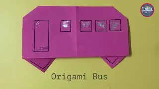 Step-by-step DIY Tutorial: How To Make an Easy Origami Bus With Paper Truefix Art And Crafts