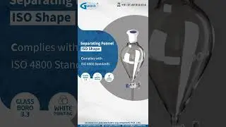 Separating Funnel ISO shape | Glasscolabs | Laboratory Glassware