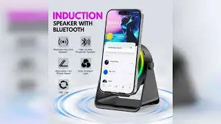Review: Wireless Induction Speaker, Multi-Functional Bluetooth Speake with Phone Stand & RGB L...