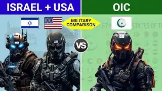 Israel+USA vs Organisation of Islamic Cooperation (OIC) Military Power Comparison 2023