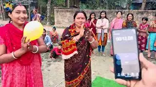 New experience in game challenge with balloon between two heads Village girls JP FOOD GAME CHALLENGE
