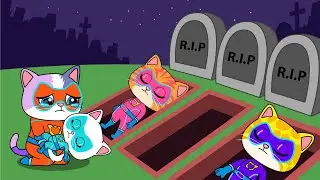 Please Wake Up, Bitsy - Don't Leave Buddy - SuperKitties Funny Animation