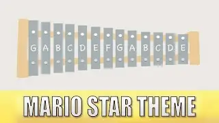 Mario Star Theme - Easy Xylophone Tutorial