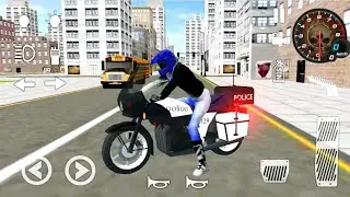 Indian Real Police Bike Simulator Game || Police Checkpoint