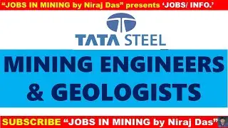 TATA STEEL MINING ENGINEER & GEOLOGIST VACANCY